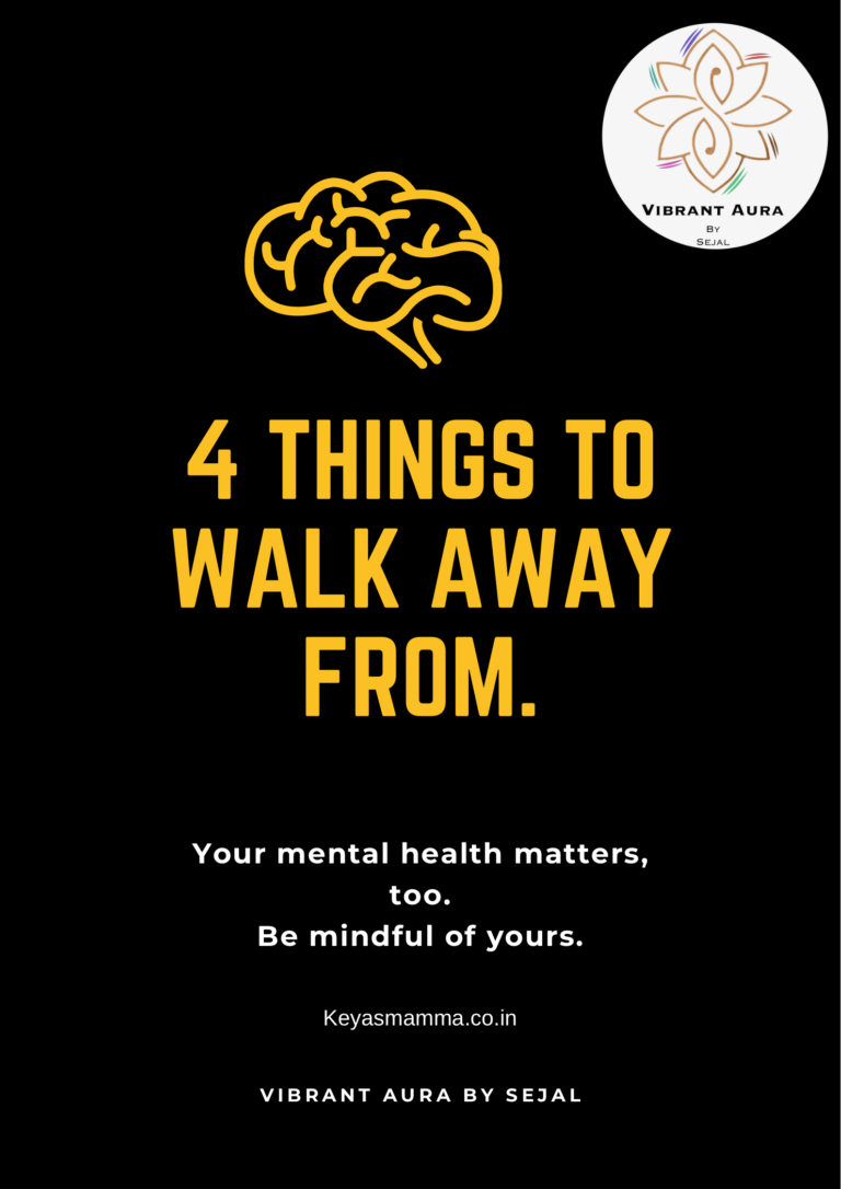 4 Things To Walk Away From