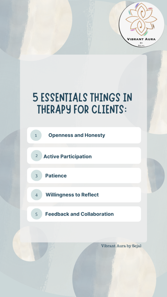 5 Essential Things For Clients To Consider In Therapy